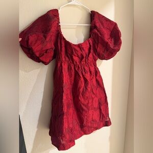 Vici Dolls Winny Jacquard Babydoll Mini Dress